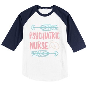 Psychiatric Nurse Week Rn Tal Health Nursing School Psych Gift Baseball Sleeve Shirt