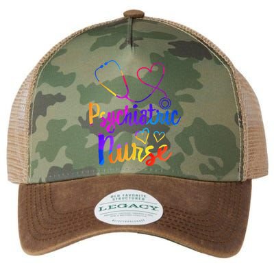 Psychiatric Nurse Week RNtal Health Nursing School Psych Funny Legacy Tie Dye Trucker Hat
