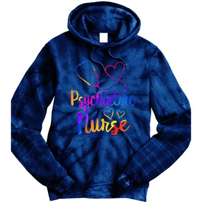 Psychiatric Nurse Week RNtal Health Nursing School Psych Funny Tie Dye Hoodie