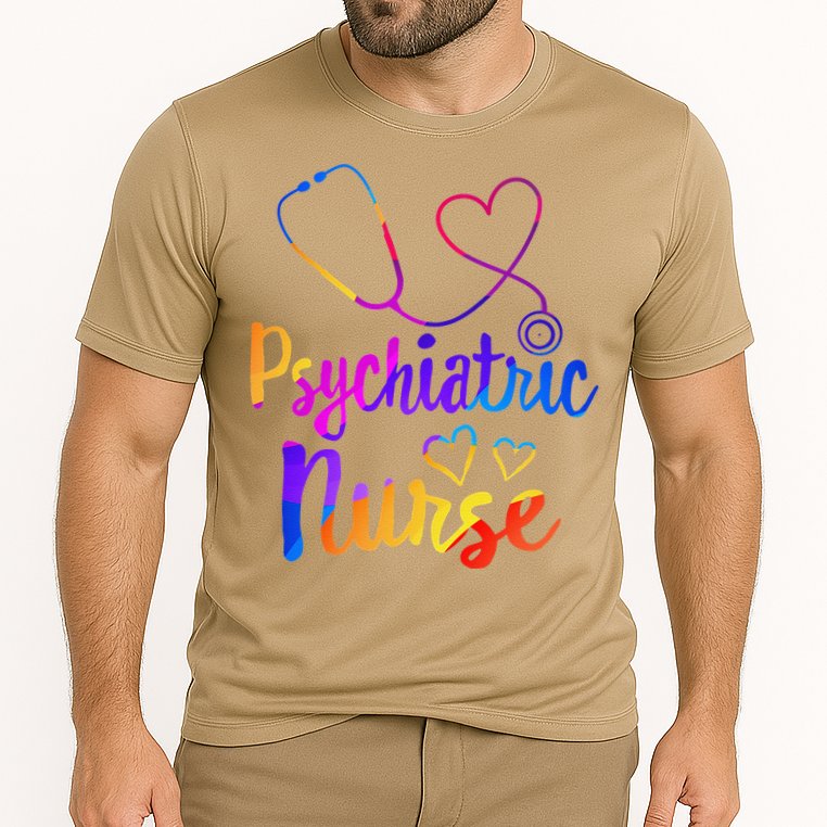 Psychiatric Nurse Week RNtal Health Nursing School Psych Funny Cooling Performance Crew T-Shirt