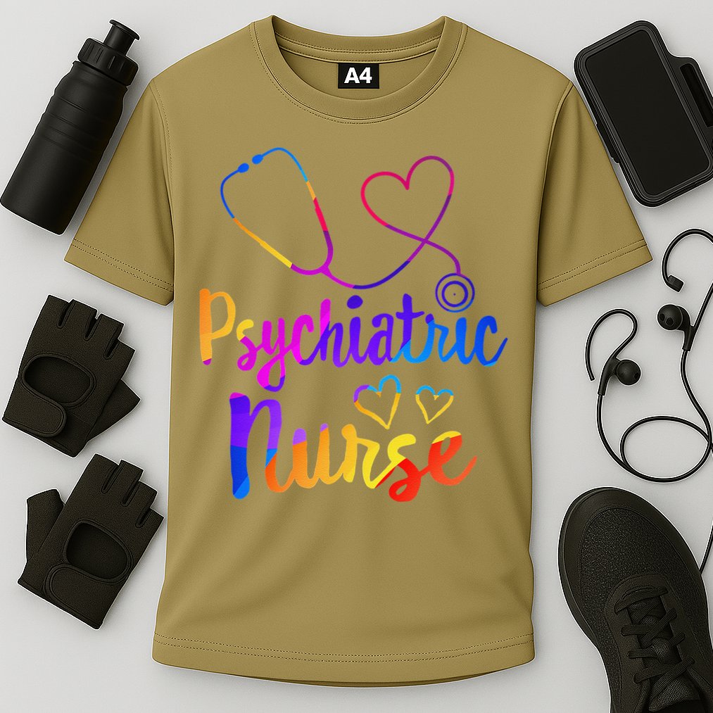 Psychiatric Nurse Week RNtal Health Nursing School Psych Funny Cooling Performance Crew T-Shirt