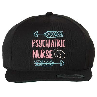 Psychiatric Nurse Week RNtal Health Nursing School Psych Wool Snapback Cap