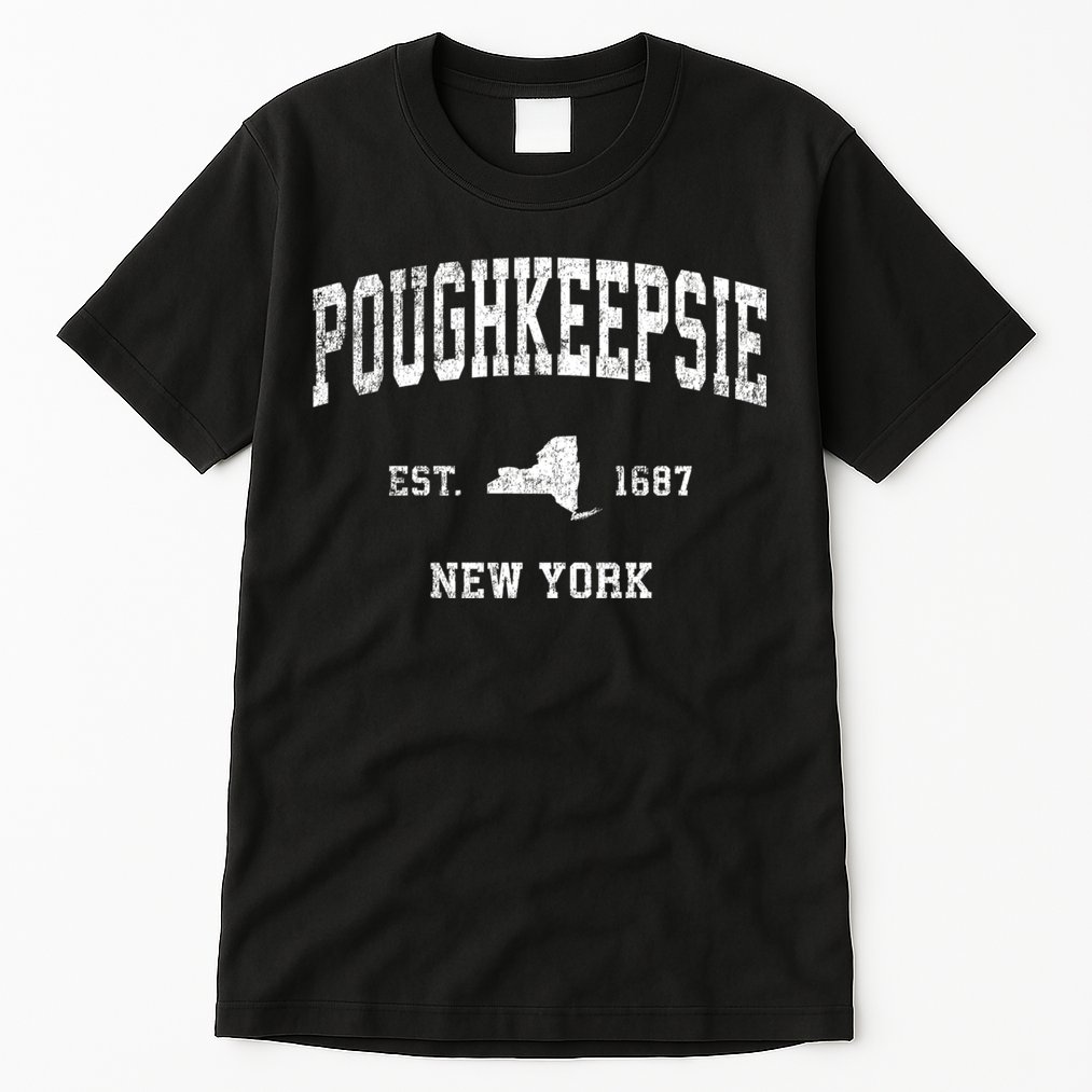 Poughkeepsie New York Ny Vintage Sports Tall T-Shirt