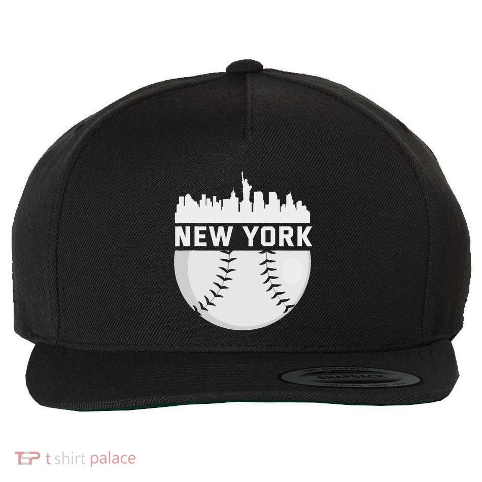 Perfect New York City Baseball Downtown Nyc Skyline Gift Wool Snapback Cap