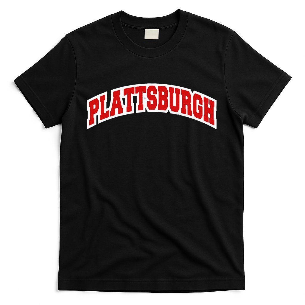 Plattsburgh New York Varsity Style Vintage T-Shirt