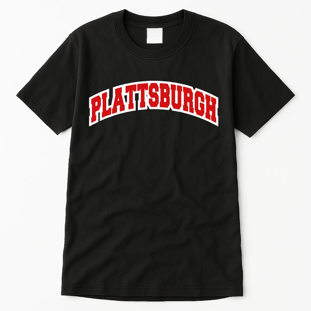 Plattsburgh New York Varsity Style Vintage Tall T-Shirt