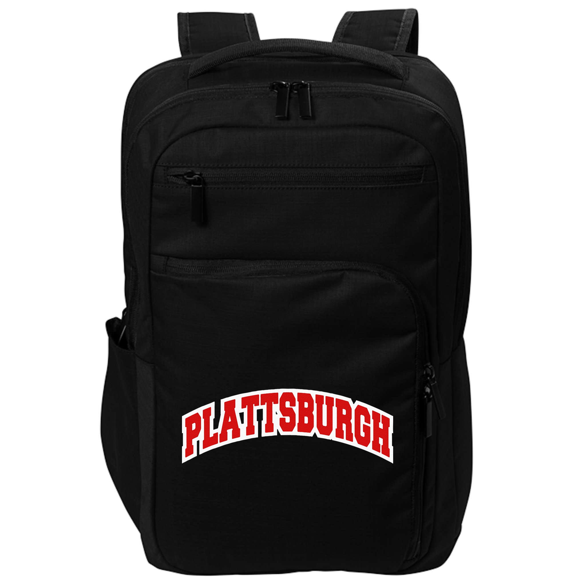 Plattsburgh New York Varsity Style Vintage Impact Tech Backpack
