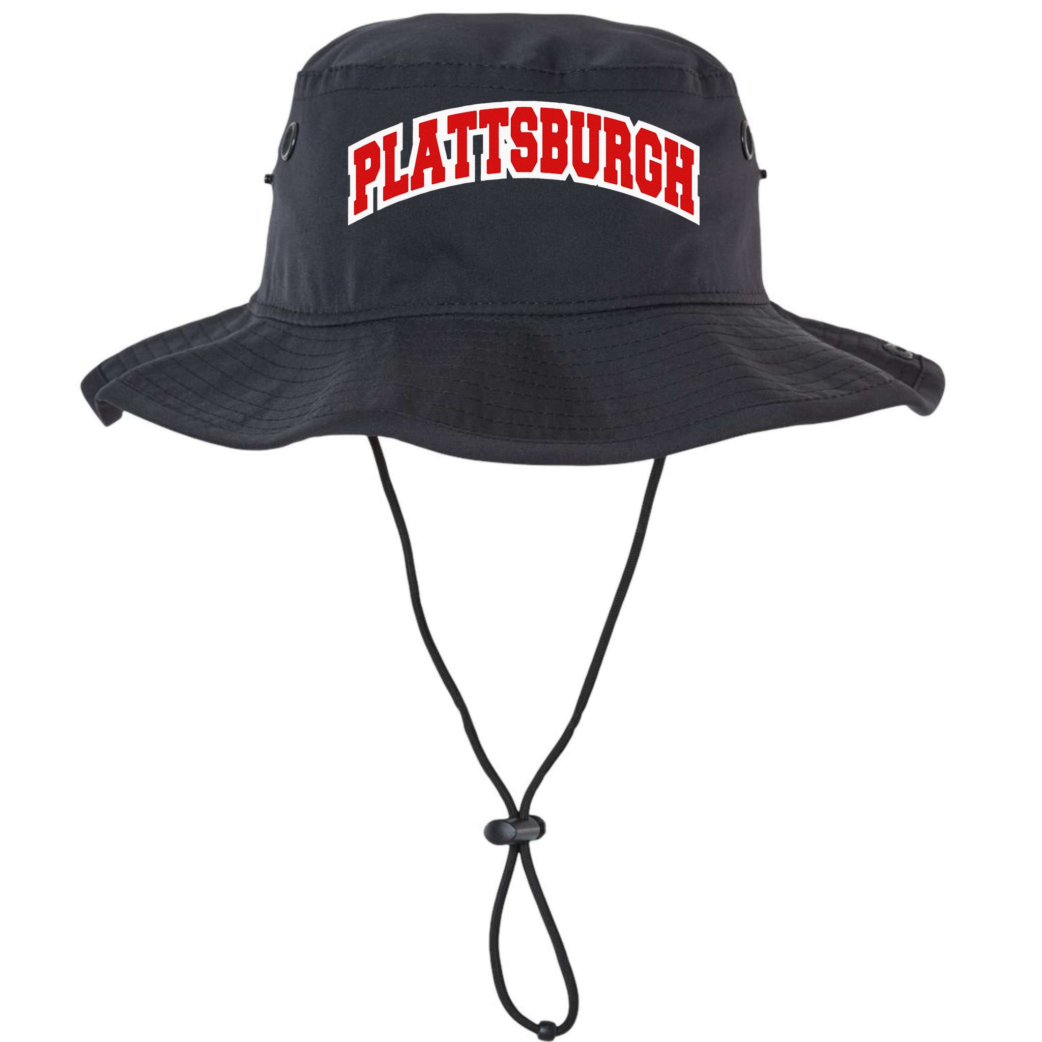Plattsburgh New York Varsity Style Vintage Bucket Hat