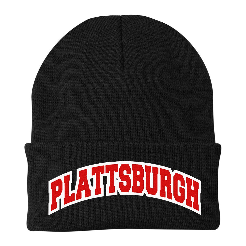 Plattsburgh New York Varsity Style Vintage Beanie