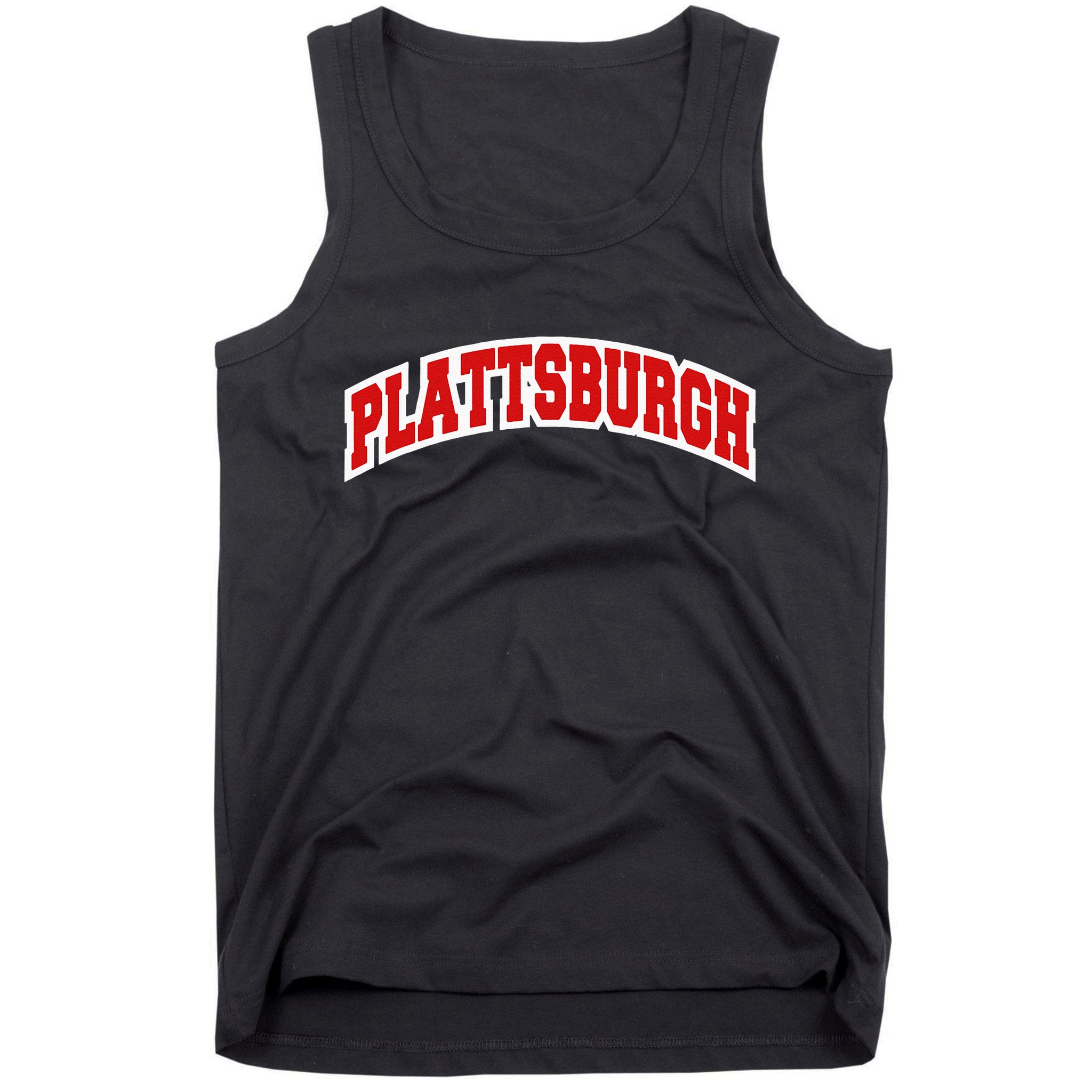 Plattsburgh New York Varsity Style Vintage Tank Top