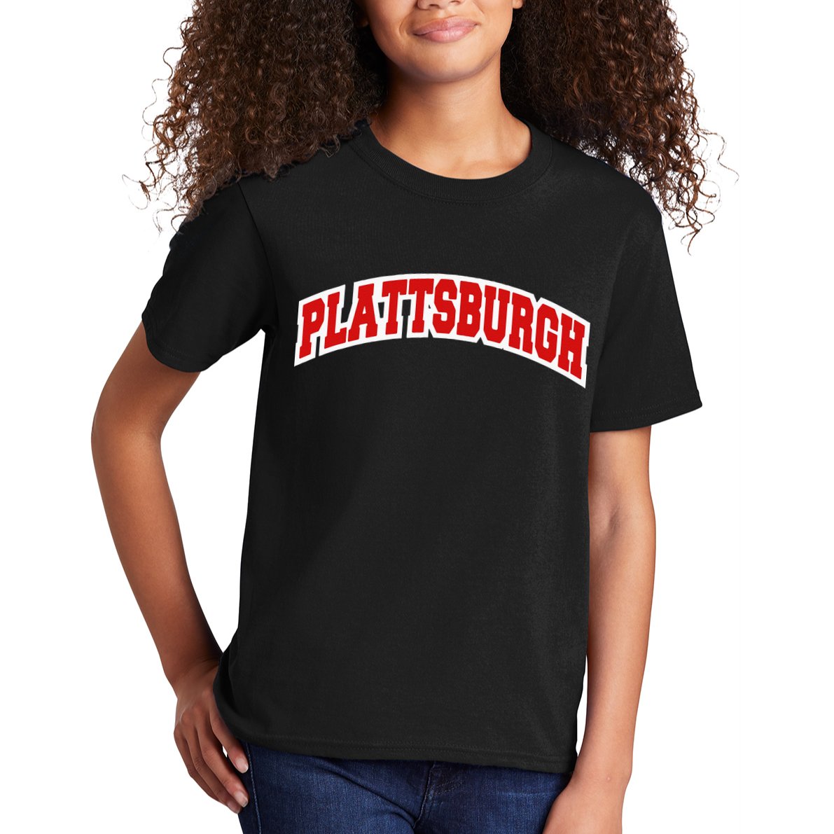 Plattsburgh New York Varsity Style Vintage Kids T-Shirt