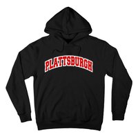 Plattsburgh New York Varsity Style Vintage Hoodie