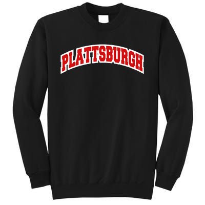 Plattsburgh New York Varsity Style Vintage Sweatshirt