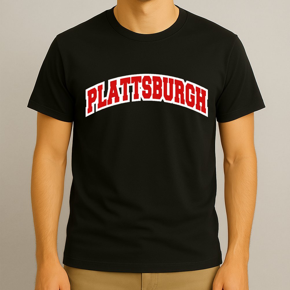 Plattsburgh New York Varsity Style Vintage T-Shirt