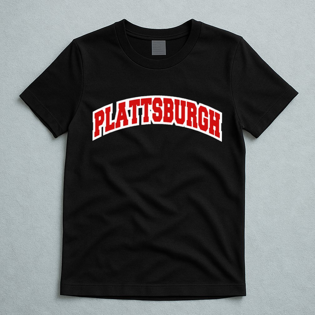 Plattsburgh New York Varsity Style Vintage T-Shirt