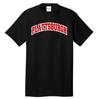 Plattsburgh New York Varsity Style Vintage Tall T-Shirt