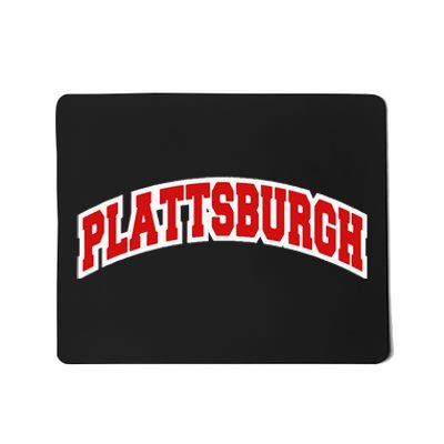 Plattsburgh New York Varsity Style Vintage Mousepad