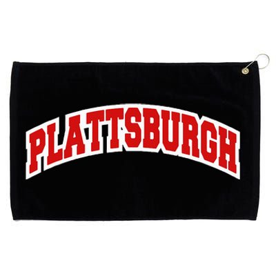 Plattsburgh New York Varsity Style Vintage Grommeted Golf Towel