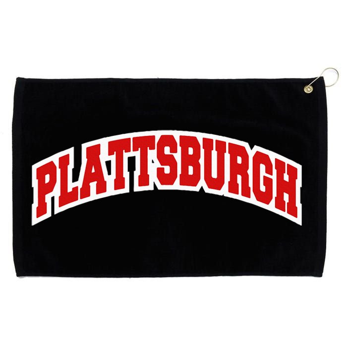 Plattsburgh New York Varsity Style Vintage Grommeted Golf Towel