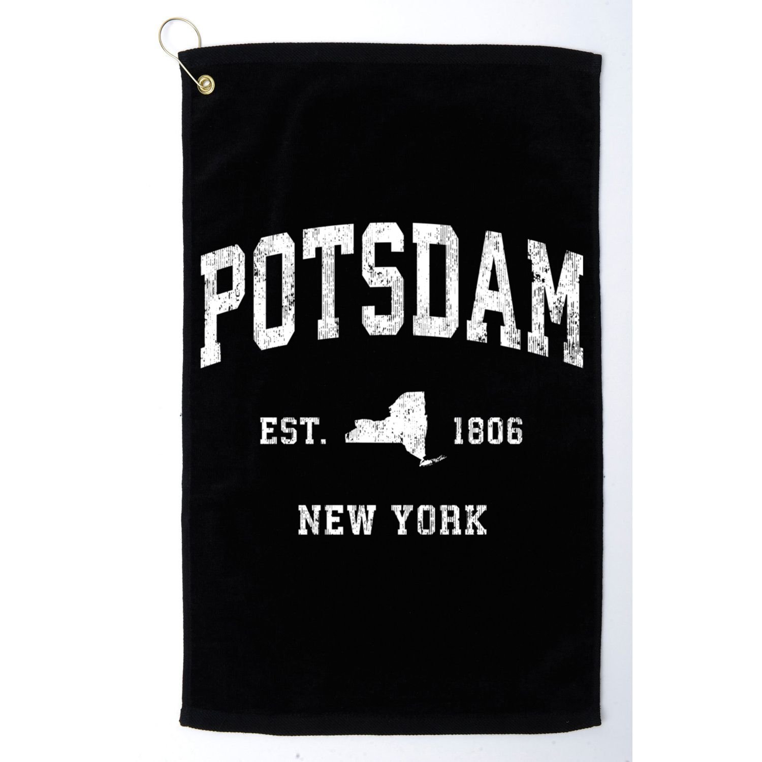 Potsdam New York Ny Vintage Athletic Sports Golf Towel