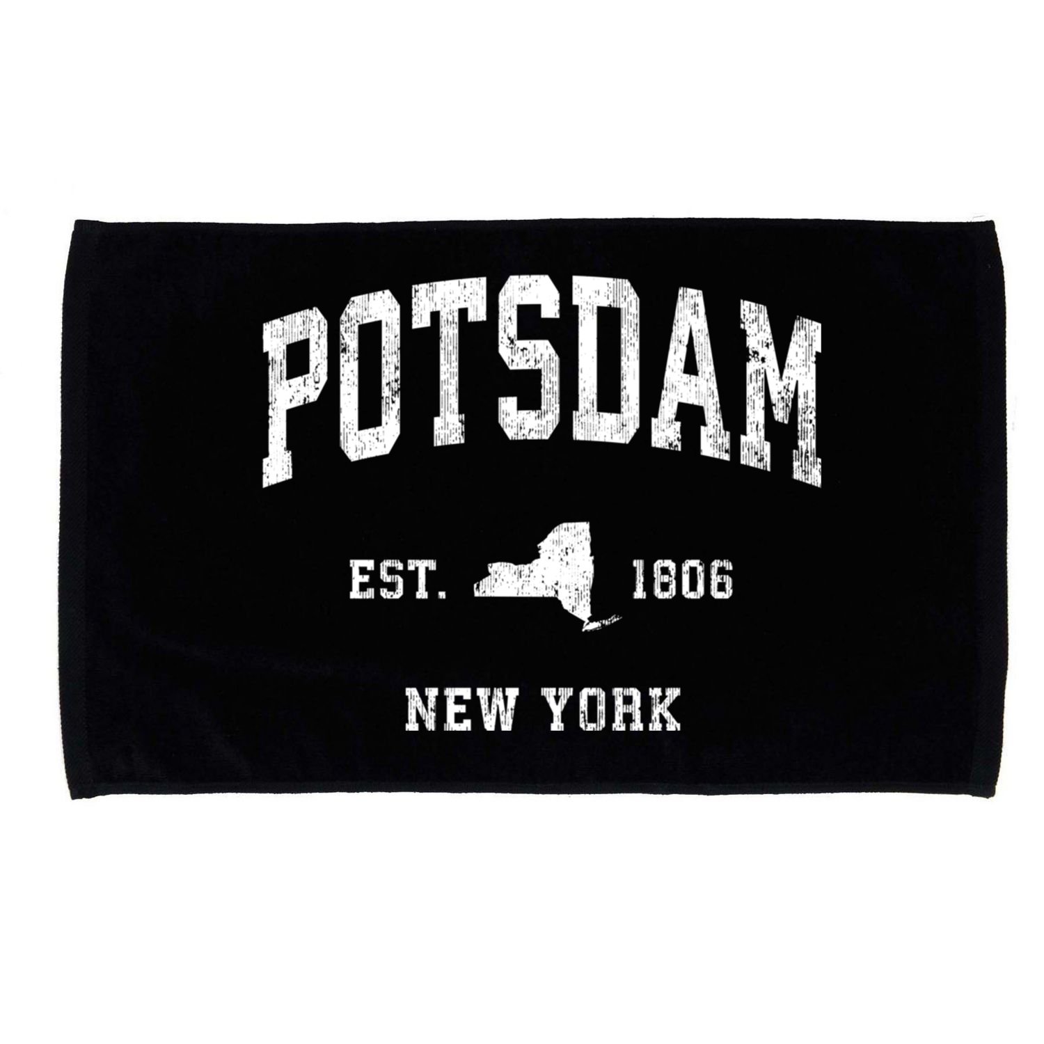 Potsdam New York Ny Vintage Athletic Sports Microfiber Hand Towel