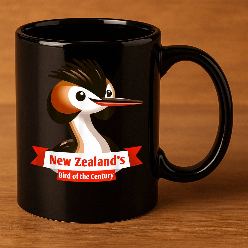 Puteketeke New ZealandS Bird Of The Century 11oz C Handle Ceramic Mug