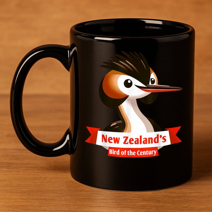 Puteketeke New ZealandS Bird Of The Century 11oz C Handle Ceramic Mug