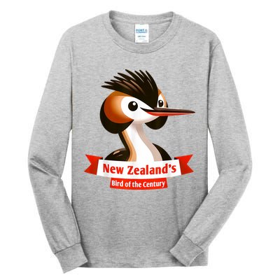 Puteketeke New ZealandS Bird Of The Century Tall Long Sleeve T-Shirt