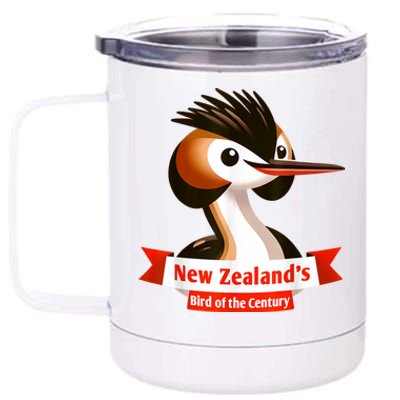 Puteketeke New ZealandS Bird Of The Century 12 oz Stainless Steel Tumbler Cup