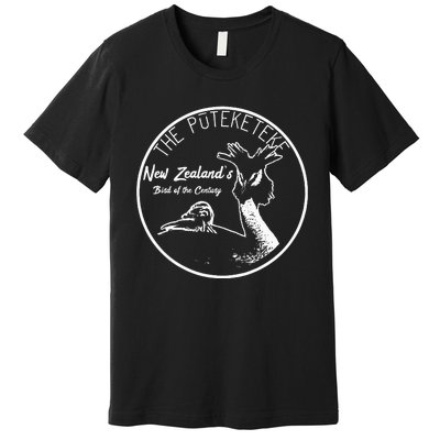 Puteketeke New ZealandS Bird Of The Century Premium T-Shirt