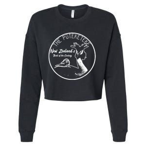 Puteketeke New ZealandS Bird Of The Century Cropped Pullover Crew