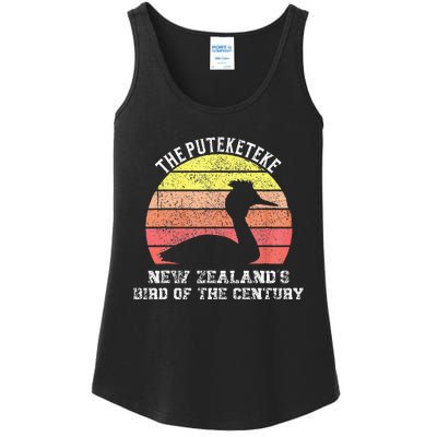 Puteketeke New ZealandS Bird Of The Century Vintage Design Ladies Essential Tank