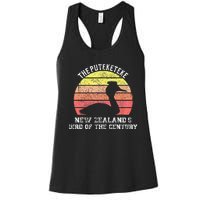 Puteketeke New ZealandS Bird Of The Century Vintage Design Women's Racerback Tank