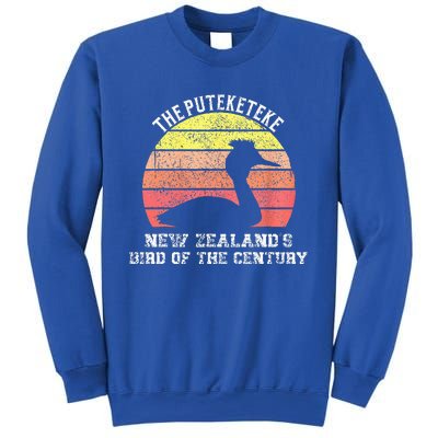 Puteketeke New Zealand's Bird of the Century vintage design  Sweatshirt