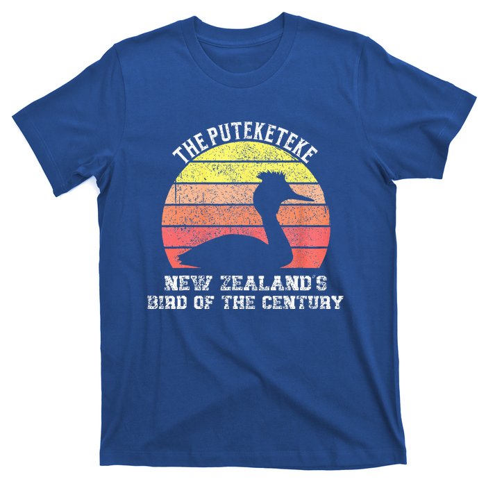 Puteketeke New Zealand's Bird of the Century vintage design  T-Shirt