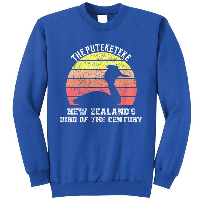 Puteketeke New Zealand's Bird of the Century vintage design  Tall Sweatshirt