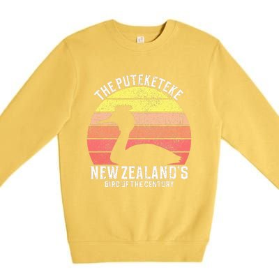 Puteketeke New Zealand's Bird Of The Century Premium Crewneck Sweatshirt