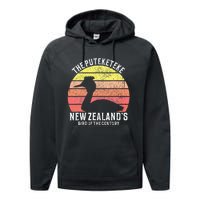 Puteketeke New Zealand's Bird Of The Century Performance Fleece Hoodie