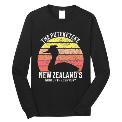 Puteketeke New Zealand's Bird Of The Century Long Sleeve Shirt