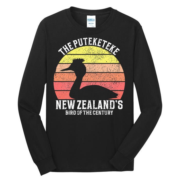 Puteketeke New Zealand's Bird Of The Century Tall Long Sleeve T-Shirt