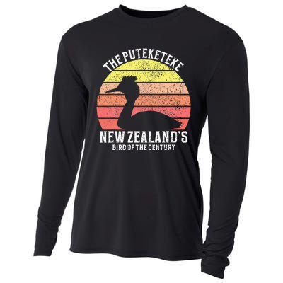 Puteketeke New Zealand's Bird Of The Century Cooling Performance Long Sleeve Crew