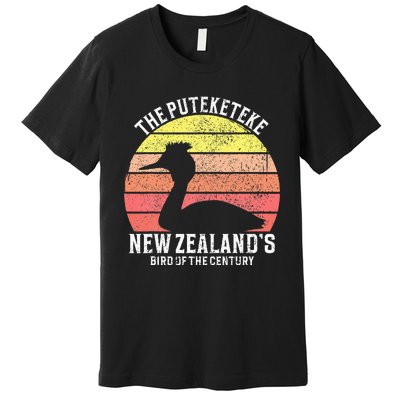 Puteketeke New Zealand's Bird Of The Century Premium T-Shirt