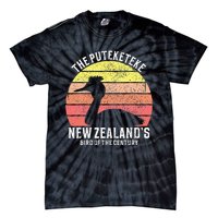 Puteketeke New Zealand's Bird Of The Century Tie-Dye T-Shirt