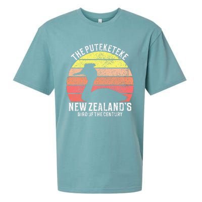 Puteketeke New Zealand's Bird Of The Century Sueded Cloud Jersey T-Shirt