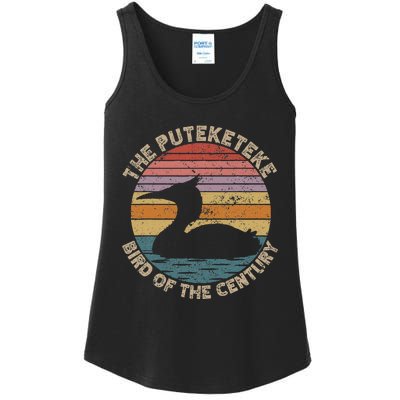 Puteketeke New ZealandS Bird Of The Century Vintage Ladies Essential Tank