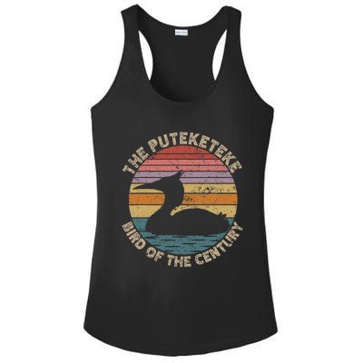 Puteketeke New ZealandS Bird Of The Century Vintage Ladies PosiCharge Competitor Racerback Tank