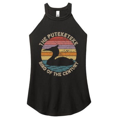 Puteketeke New ZealandS Bird Of The Century Vintage Women's Perfect Tri Rocker Tank