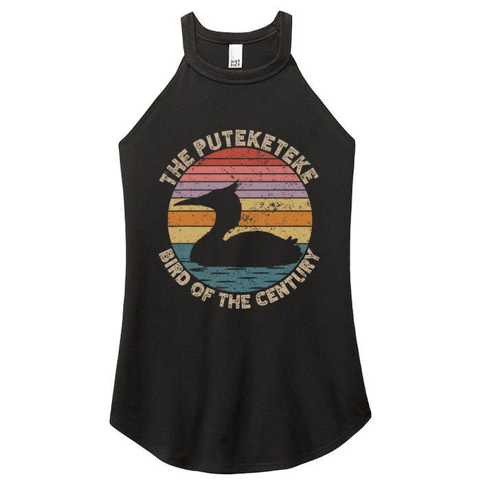 Puteketeke New ZealandS Bird Of The Century Vintage Women's Perfect Tri Rocker Tank