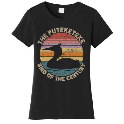 Puteketeke New ZealandS Bird Of The Century Vintage Women's T-Shirt