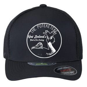 Puteketeke New ZealandS Bird Of The Century Flexfit Unipanel Trucker Cap